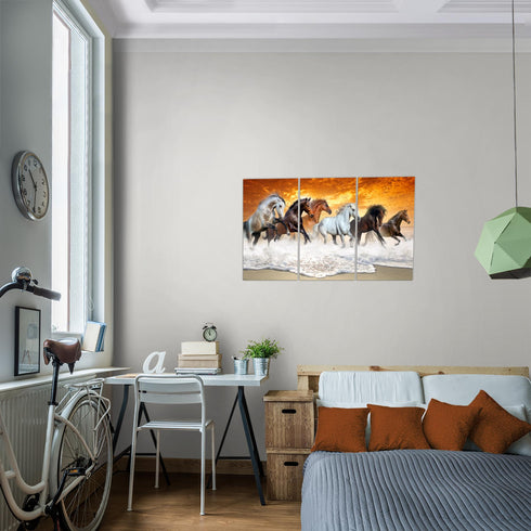Wandbilder Wohnzimmer XXL Pferde Moderne Bilder Tiere